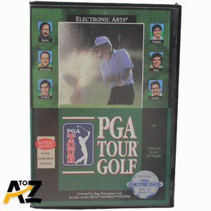 PGA Tour Golf (Sega Genesis, 1991) Complete w/ Case and Instruction